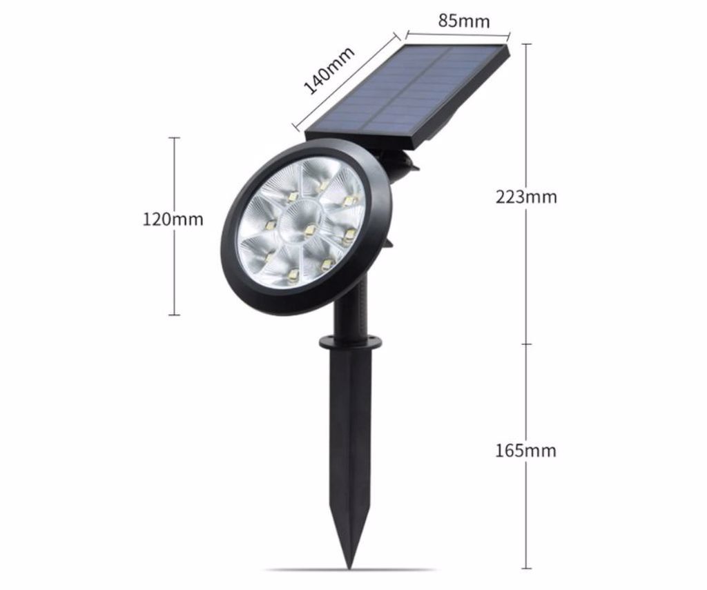 Solar Şarjlı Kazıklı LED Bahçe Armatürü 18W Solar Şarjlı Kazıklı LED Bahçe Armatürü 18W