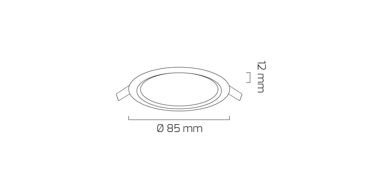 3W Panel LED Armatür Alüminyum Kasa 3W Panel LED Armatür Alüminyum Kasa