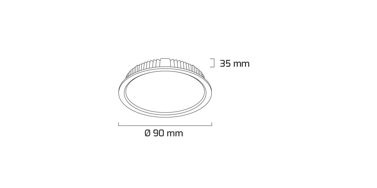 7W Dimlenebilir Panel LED Armatür Alüminyum Kasa 7W Dimlenebilir Panel LED Armatür Alüminyum Kasa