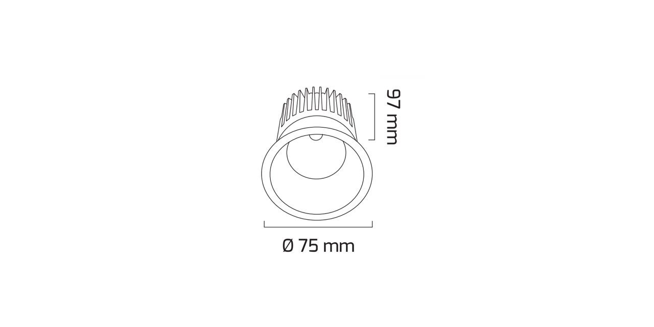 14W Round LED Spotlight Luminaire — Image 2