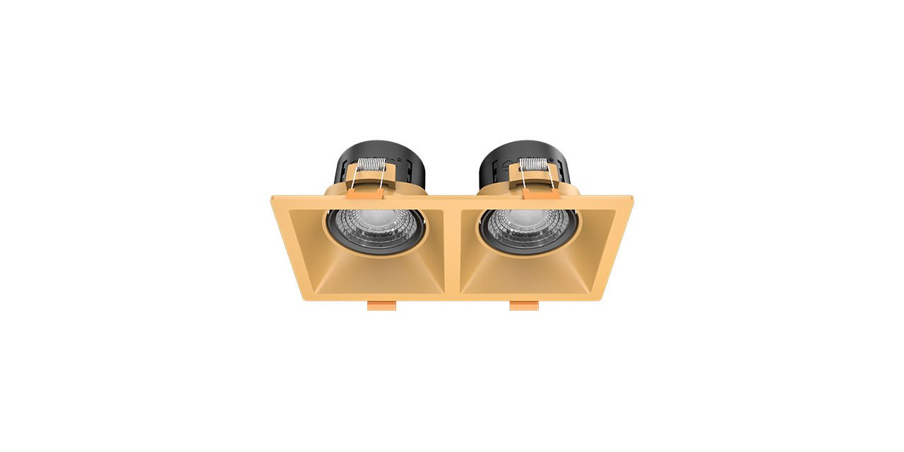 2x8W İkili Kare Dimlenebilir LED Spot Armatür 18,3x9,4x6,4 cm 2x8W İkili Kare Dimlenebilir LED Spot Armatür 18,3x9,4x6,4 cm