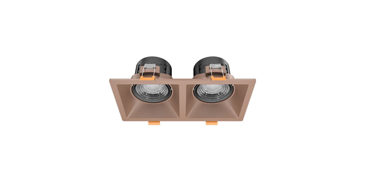 2x8W İkili Kare Dimlenebilir LED Spot Armatür 18,3x9,4x6,4 cm 2x8W İkili Kare Dimlenebilir LED Spot Armatür 18,3x9,4x6,4 cm