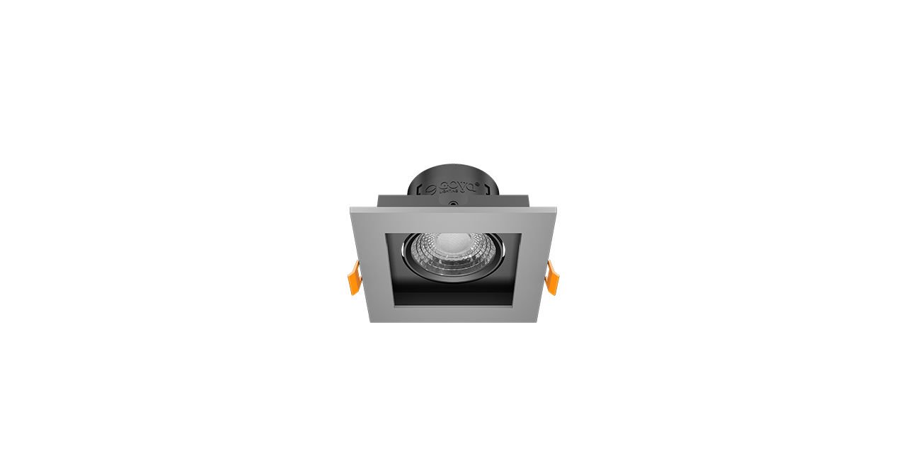 8W Kare Dimlenebilir LED Spot Armatür 10x10x5,5 cm 8W Kare Dimlenebilir LED Spot Armatür 10x10x5,5 cm