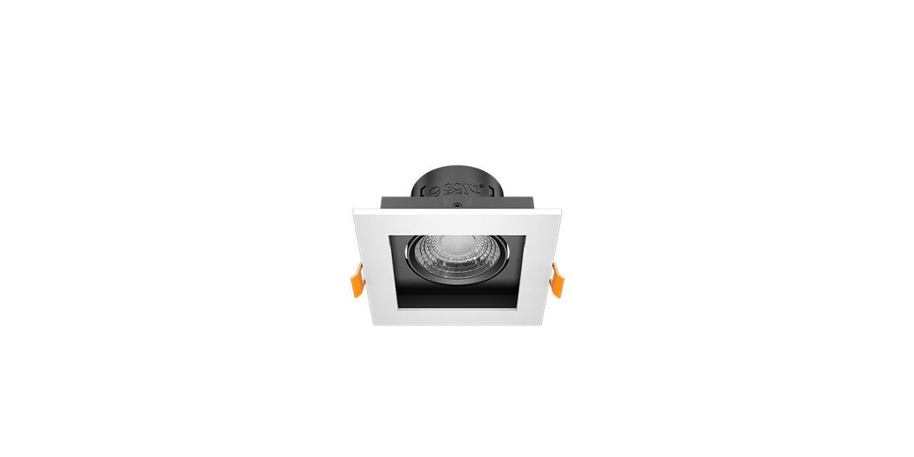 8W Kare Dimlenebilir LED Spot Armatür 10x10x5,5 cm 8W Kare Dimlenebilir LED Spot Armatür 10x10x5,5 cm