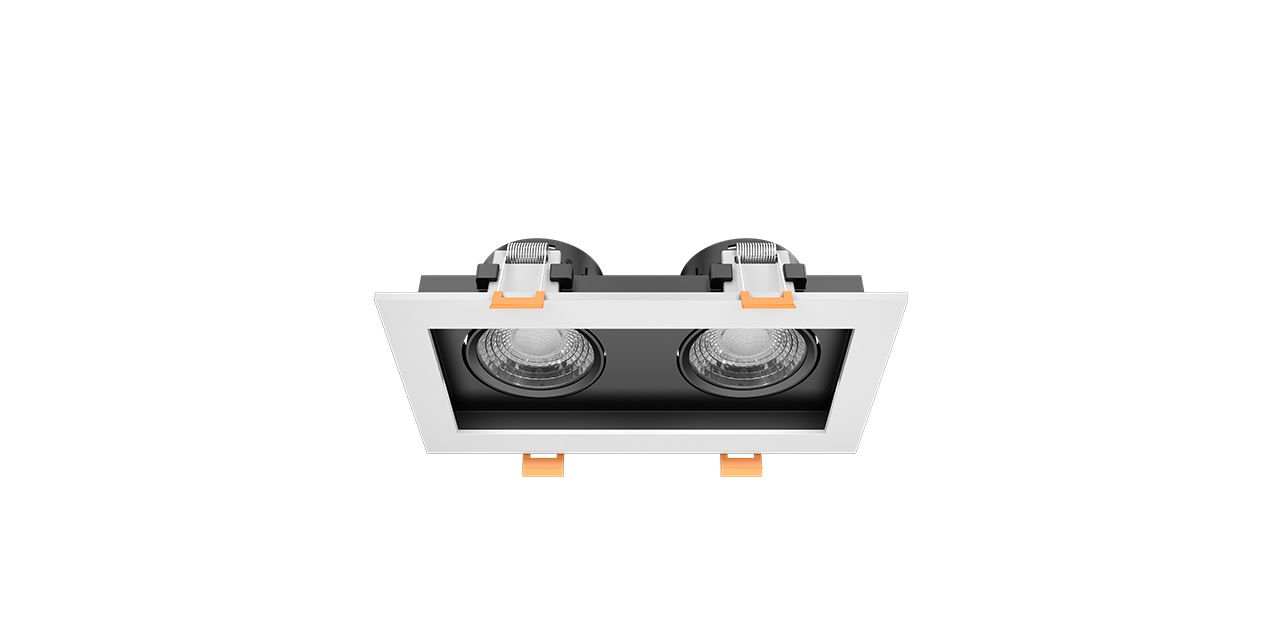 2x8W İkili Kare Dimlenebilir LED Spot Armatür 18,3x10x5,5 cm 2x8W İkili Kare Dimlenebilir LED Spot Armatür 18,3x10x5,5 cm