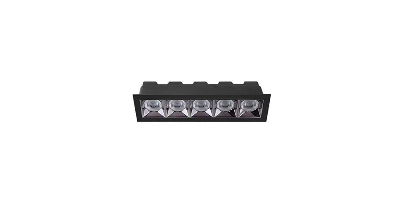 10W Dimmable 5-Head Square LED Spotlight Luminaire 10W Dimmable 5-Head Square LED Spotlight Luminaire