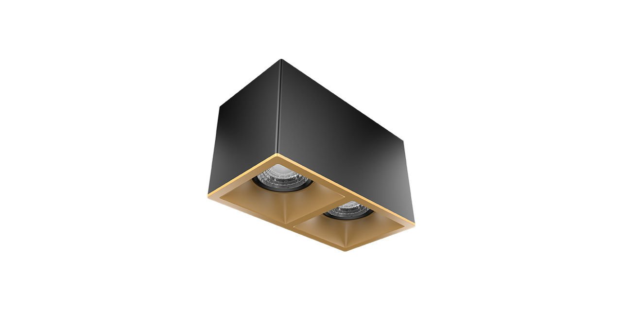 2x8W 18x9 Kare Kasa LED Spot Armatür 2x8W 18x9 Kare Kasa LED Spot Armatür
