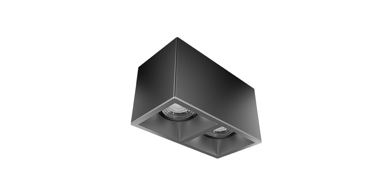 2x8W 18x9 Kare Kasa LED Spot Armatür 2x8W 18x9 Kare Kasa LED Spot Armatür