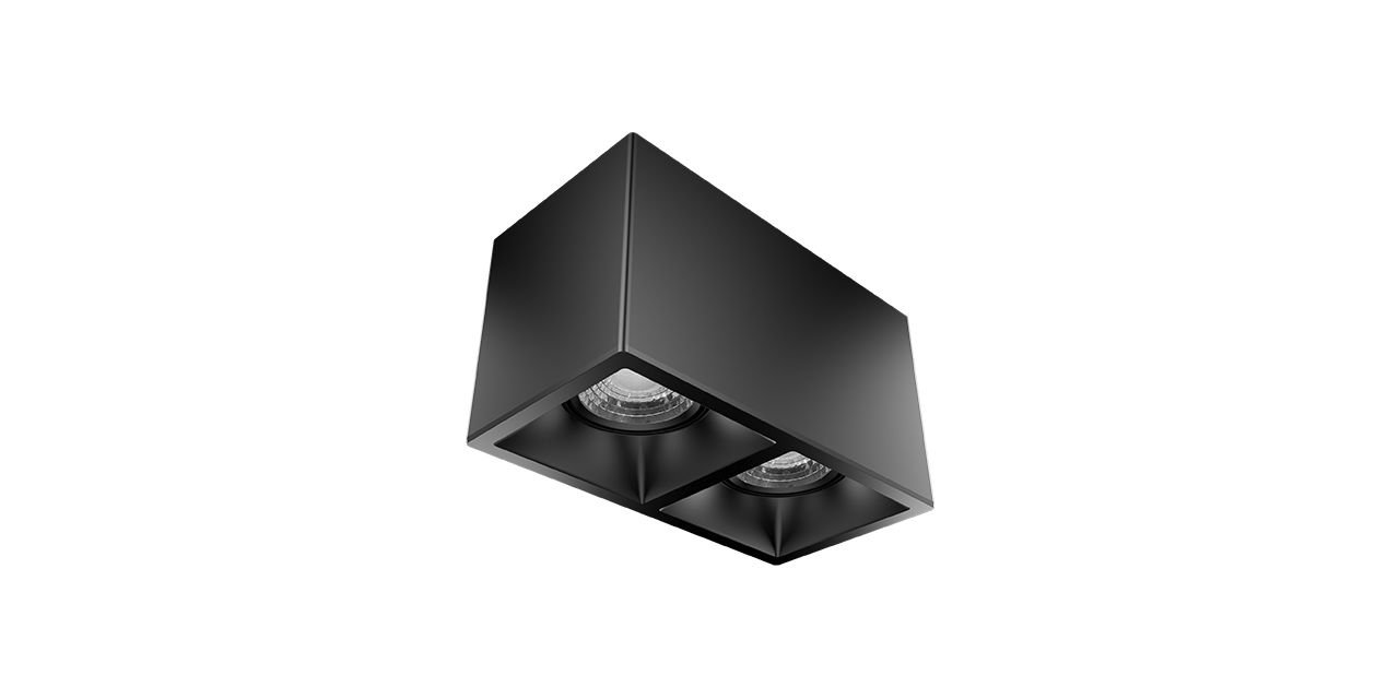 2x8W 18x9 Kare Kasa LED Spot Armatür 2x8W 18x9 Kare Kasa LED Spot Armatür