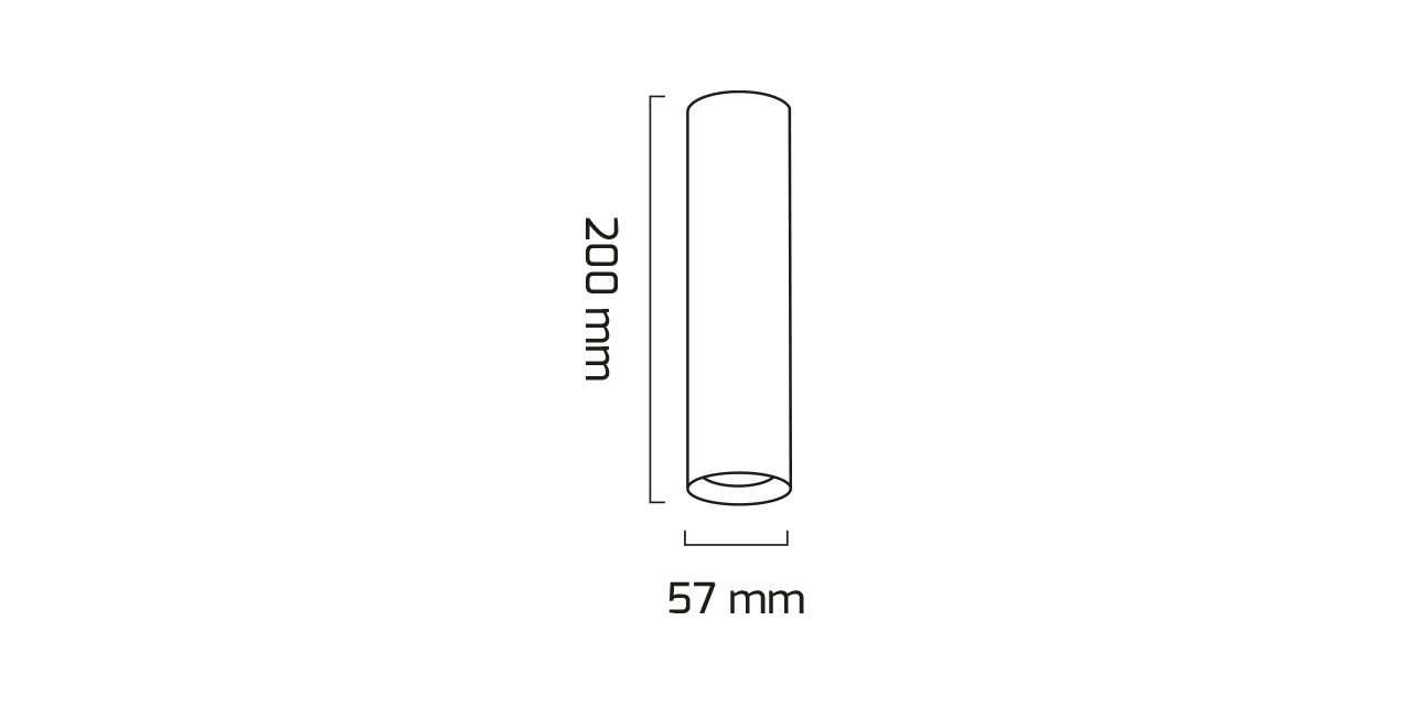 14W 20x5 Cylinder Body LED Spotlight Luminaire — Image 4