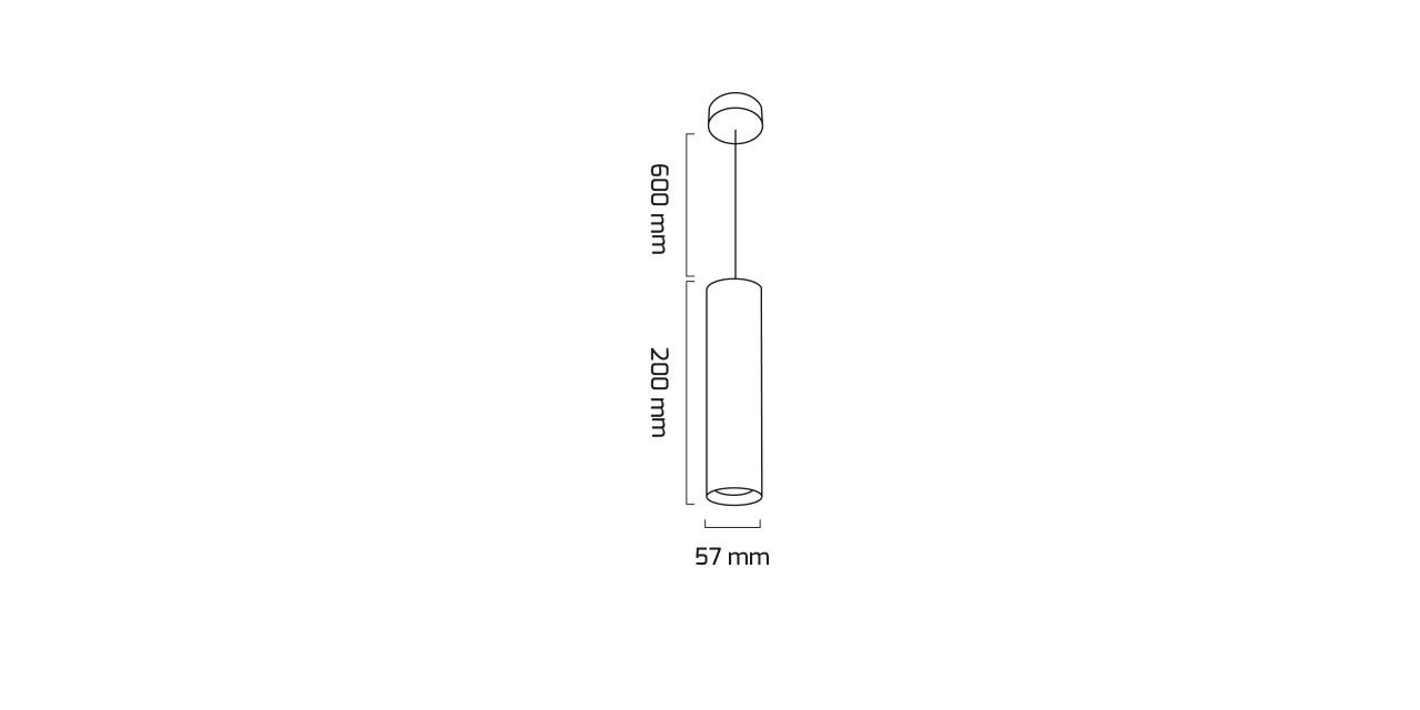 14W LED Dekoratif Sarkıt Avize 20x5,7 cm — görsel 2