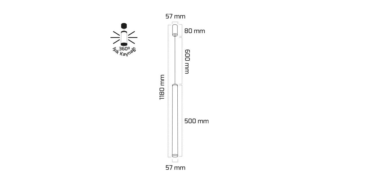 25W LED Dekoratif Sarkıt Avize 25W LED Dekoratif Sarkıt Avize