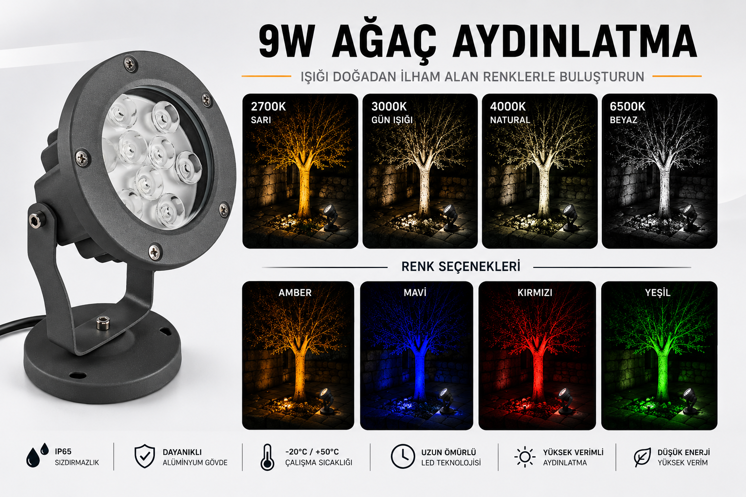 LED Tree Garden and Landscape Luminaire 9W LED Tree Garden and Landscape Luminaire 9W