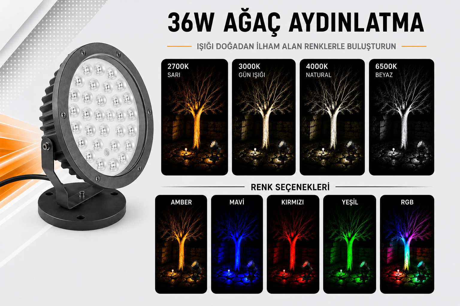 LED Tree Garden and Landscape Luminaire 36W LED Tree Garden and Landscape Luminaire 36W