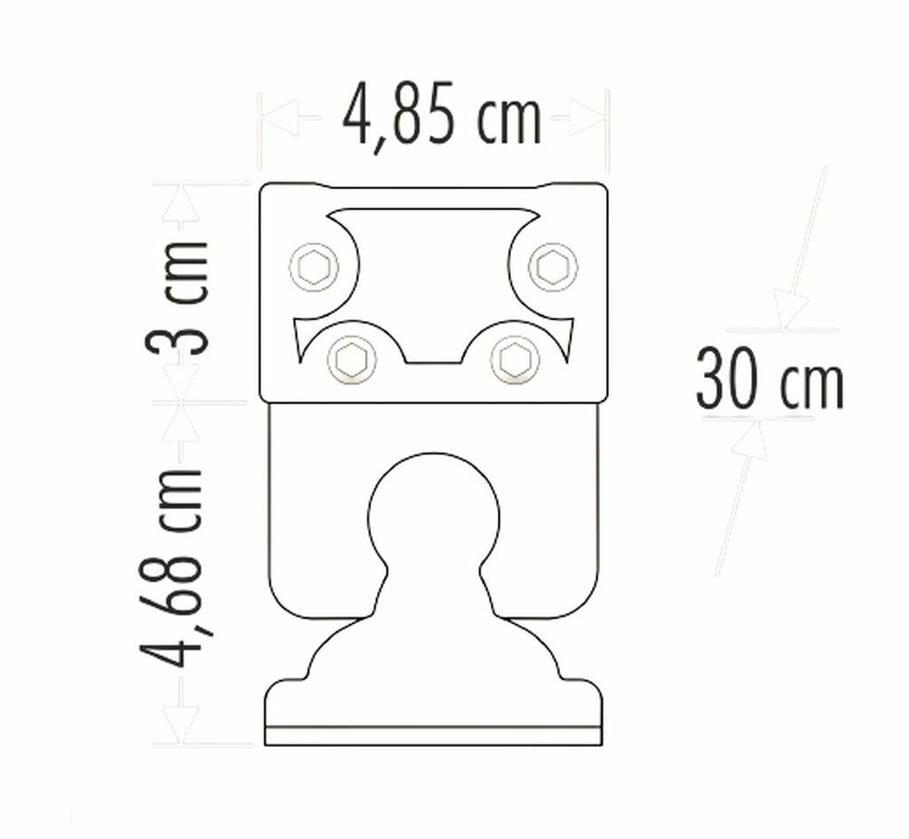 Sıva Üstü Wallwasher Duvar Aydınlatma 30 cm 12W
