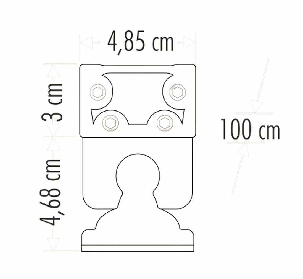 Sıva Üstü Wallwasher Duvar Aydınlatma 100 cm 36W — görsel 2