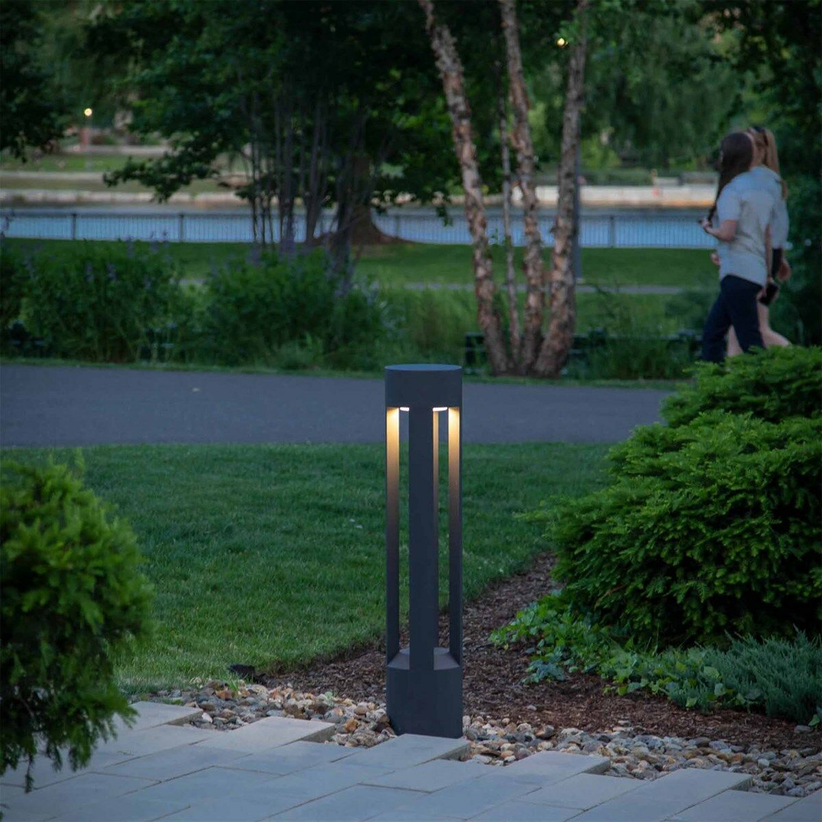 Kratos Außen Bereich Garten Leuchte LED Weg Beleuchtung Pollerleuchte 80 cm — Bild 3