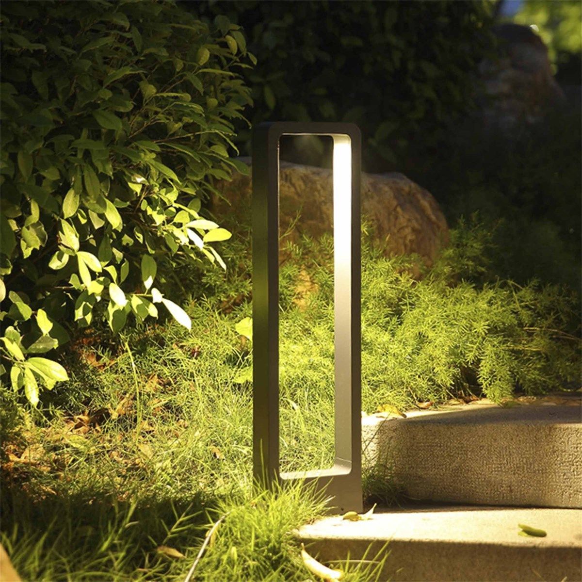 Odin Dış Mekan Bahçe Armatürü LED Yol Aydınlatması Bollard 60 cm 12W — görsel 2