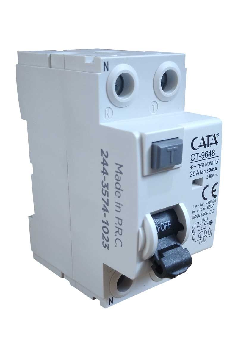 2x25A 30mA 6kA Interruptor Diferencial