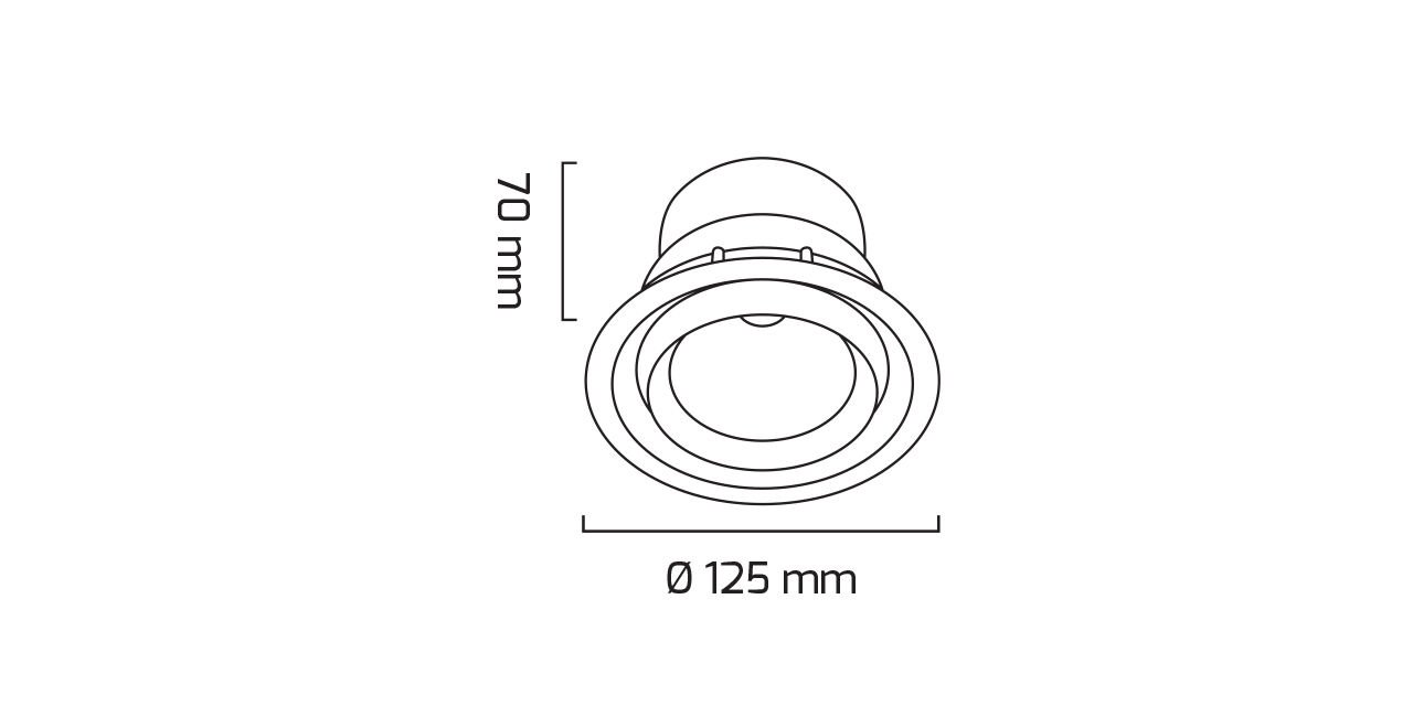14W دائري COB LED سبوت متجر وحدة إنارة 12,5x7 cm — صورة 4