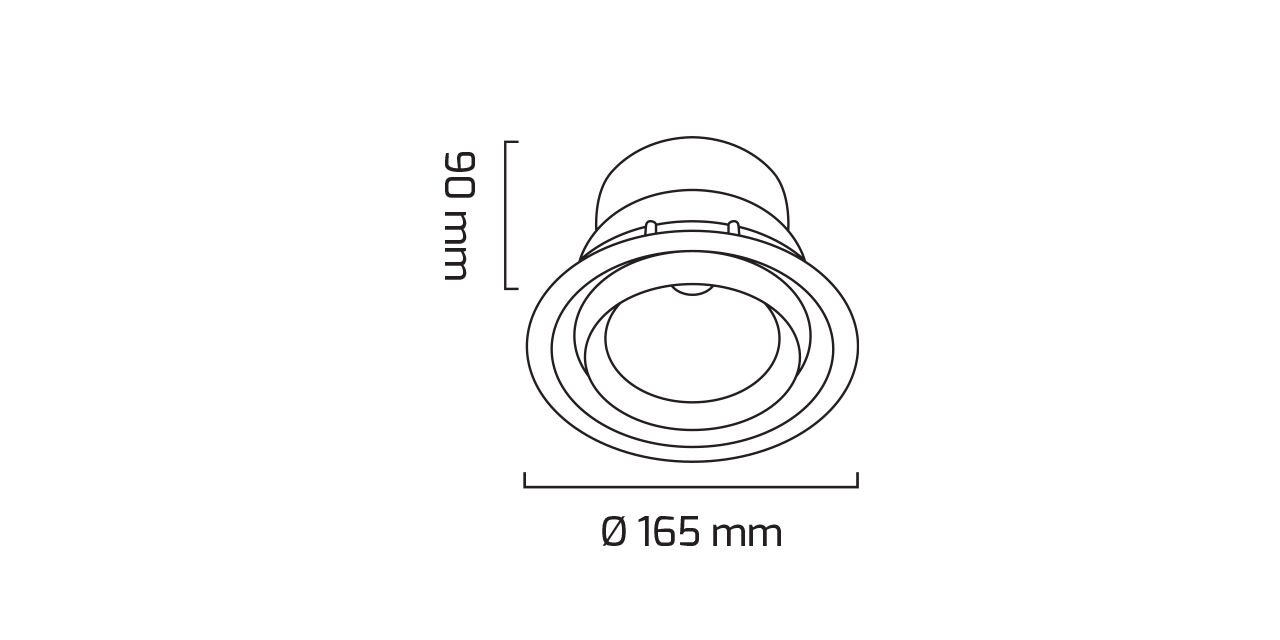 30W Rund COB LED Strahler Laden Leuchte (GY3050-30) — Bild 4