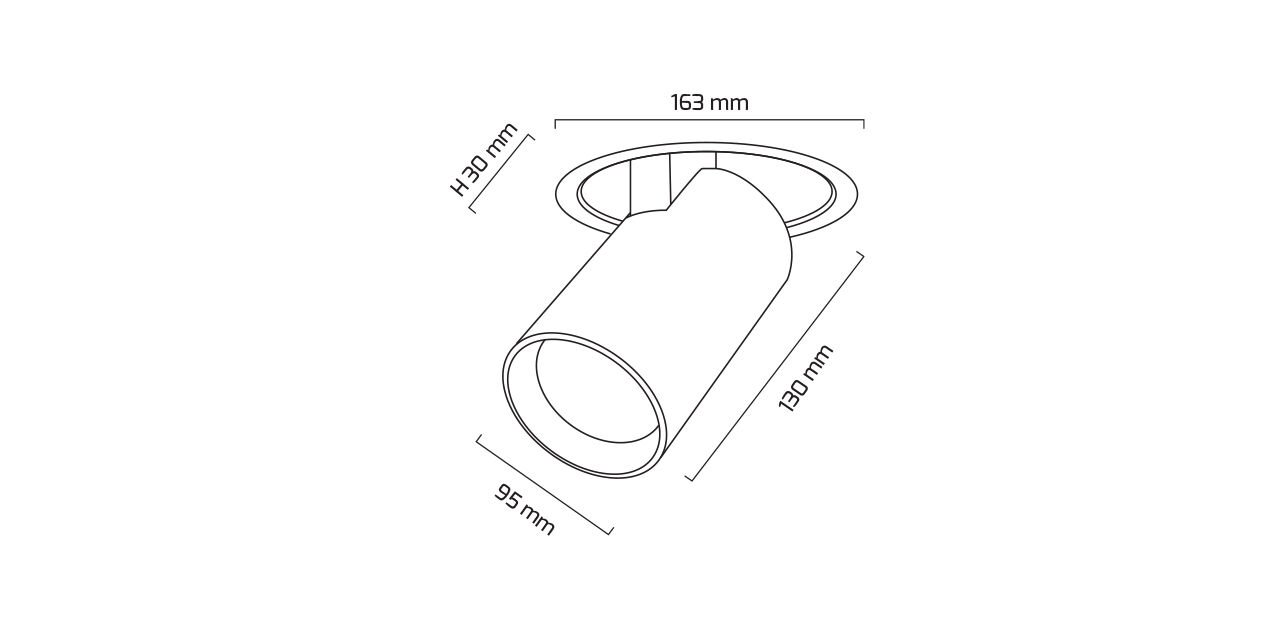 30W Rund COB LED Strahler Laden Leuchte (GY3150-30) — Bild 4