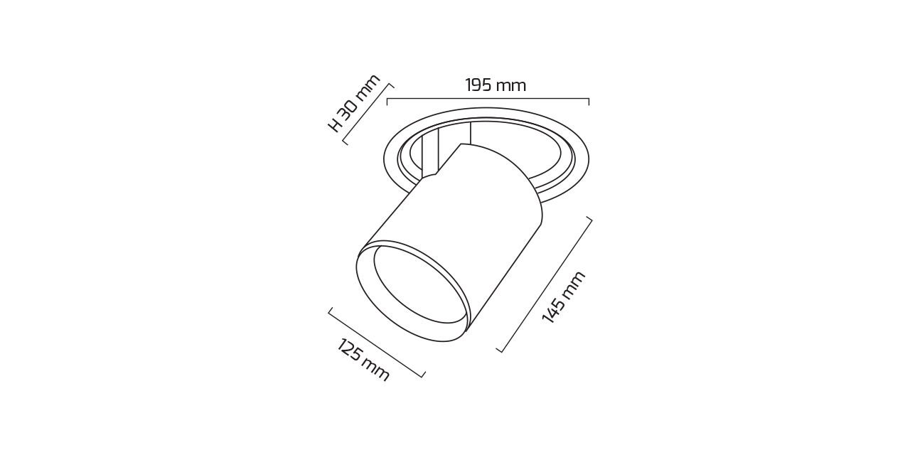 40W Rund COB LED Strahler Laden Leuchte 19,5x14,5 cm — Bild 4