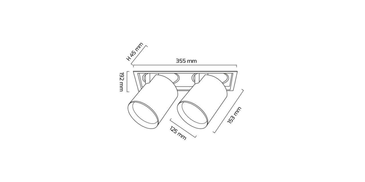 2x36W Round COB LED Spotlight Store Luminaire — Image 4
