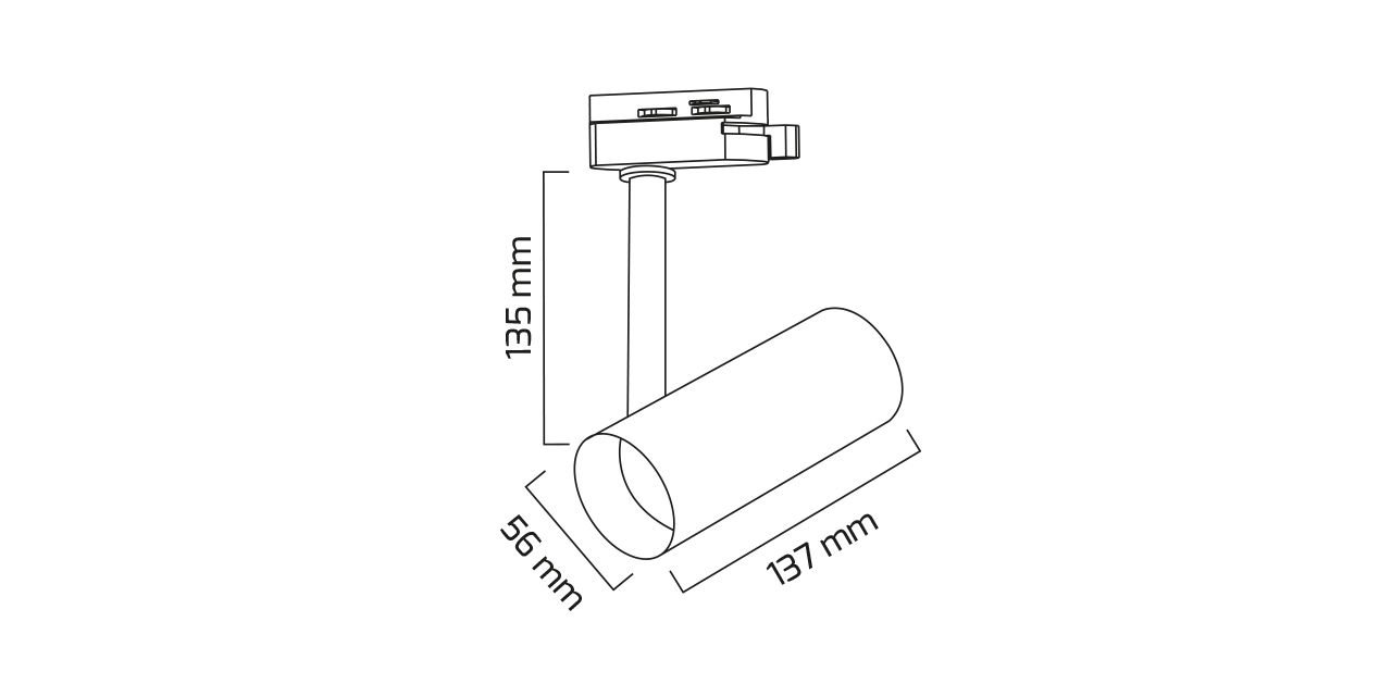 14W LED Ray Spot Mağaza Armatürü 13,7x13,5 cm — görsel 4