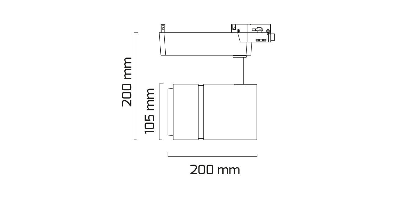 42W LED Schiene Strahler Laden Leuchte 42W LED Schiene Strahler Laden Leuchte