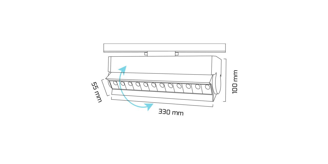 20W LED mit Linse Schiene Strahler Laden Leuchte 20W LED mit Linse Schiene Strahler Laden Leuchte