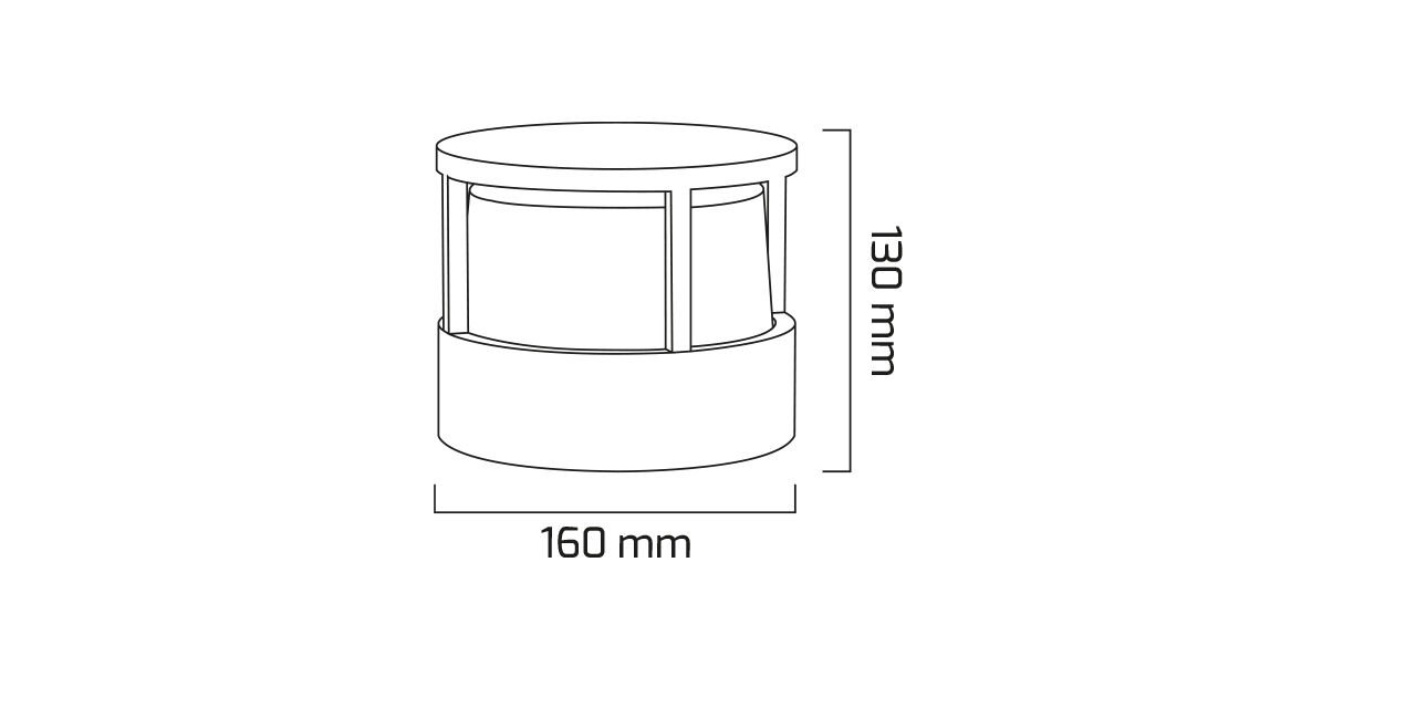 12W خارجي مكان ديكوري LED جدار إضاءة جدارية 16x13 cm — صورة 4