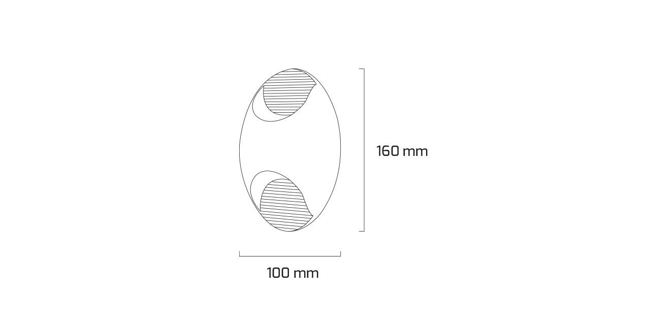 6W خارجي مكان ديكوري LED جدار إضاءة جدارية 10x16 cm — صورة 3