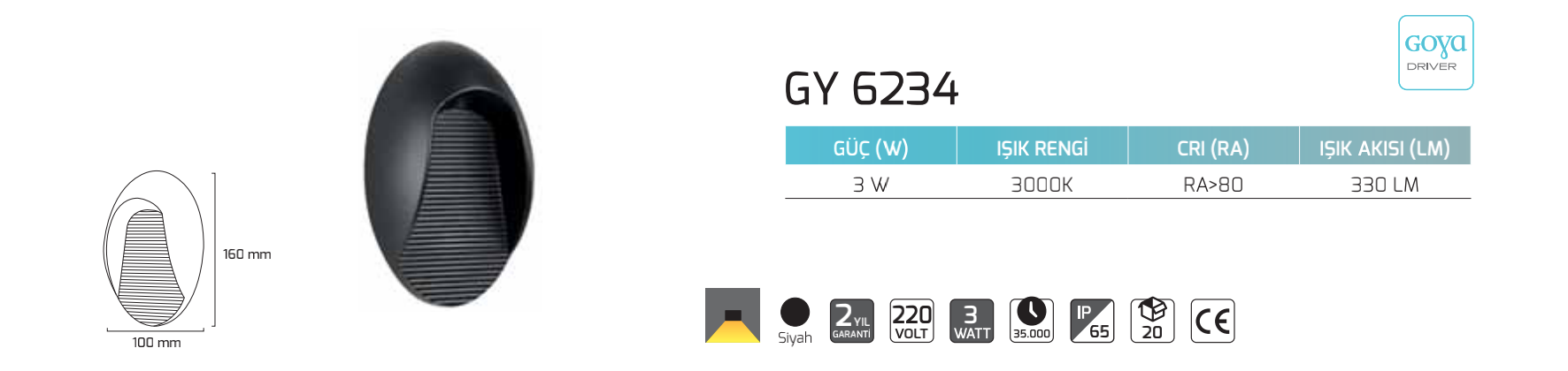 3W Наружная Помещение Декоративная LED Настенная Бра 10x16 cm — Изображение 2