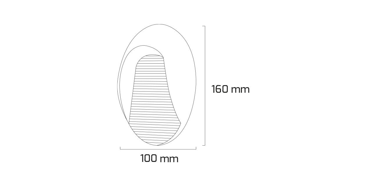 3W Наружная Помещение Декоративная LED Настенная Бра 10x16 cm — Изображение 3