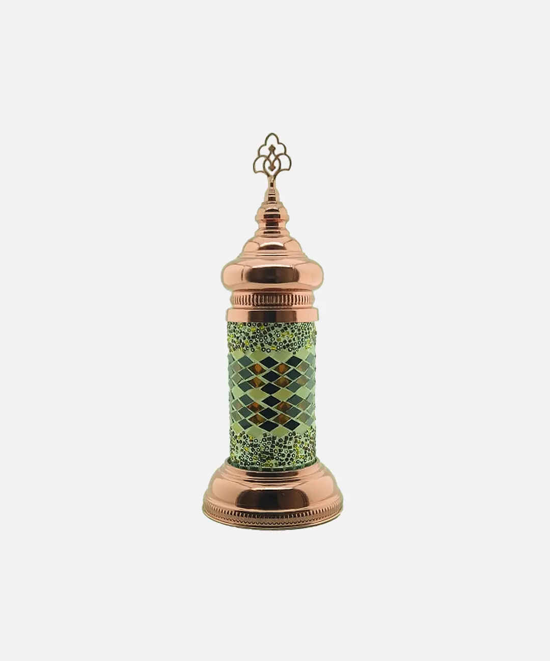 Lámpara de Mesa Recargable de Columna en Mosaico