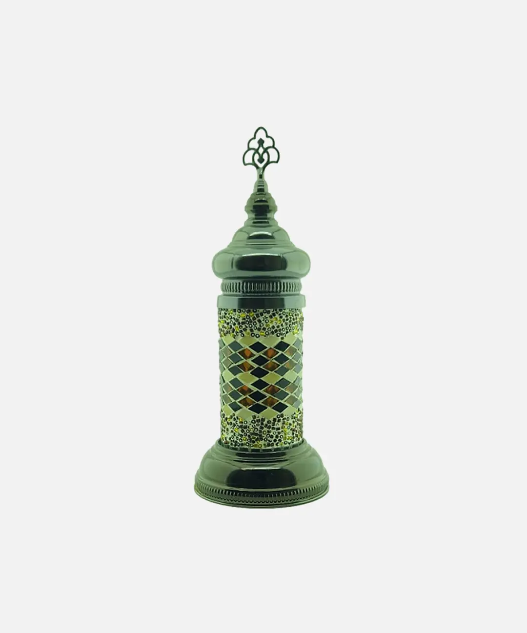 Lámpara de Mesa Recargable de Columna en Mosaico
