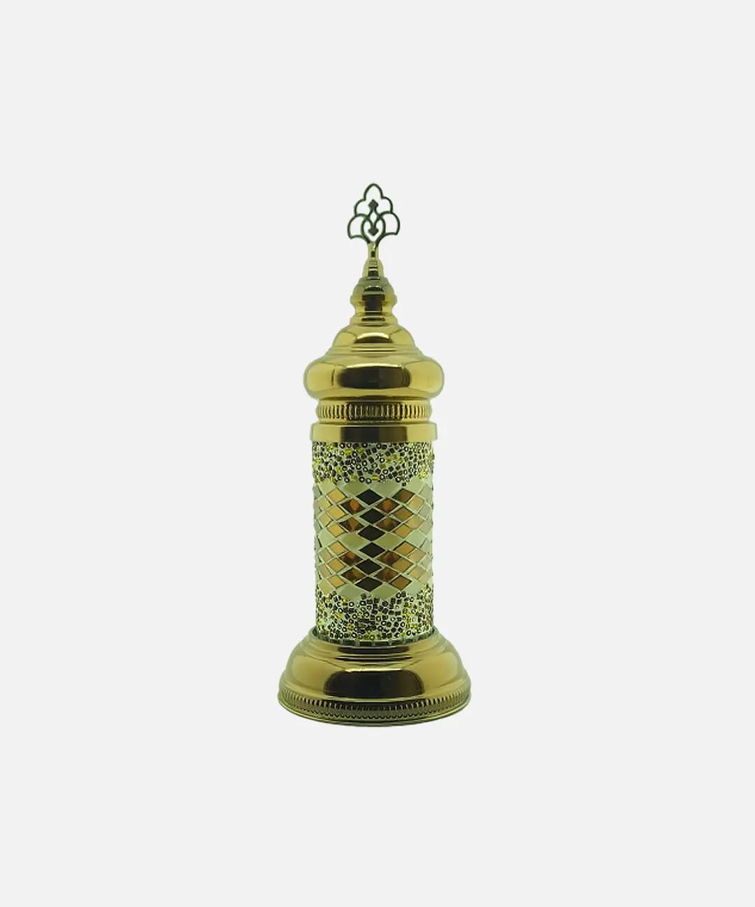 Lámpara de Mesa Recargable de Columna en Mosaico