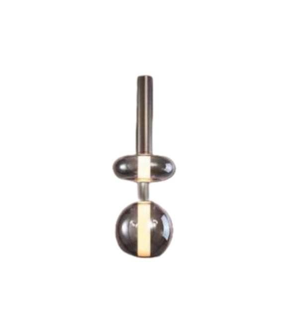 Füme Metal Cam Geometrik Sarkıt Avize Ø20 cm Füme Metal Cam Geometrik Sarkıt Avize Ø20 cm