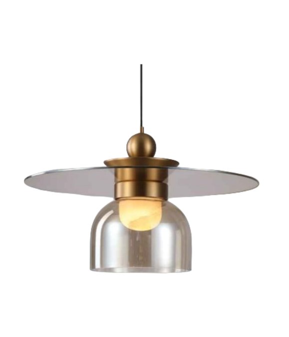 Brass Glass Alabaster Pendant Chandelier Ø60 cm Brass Glass Alabaster Pendant Chandelier Ø60 cm