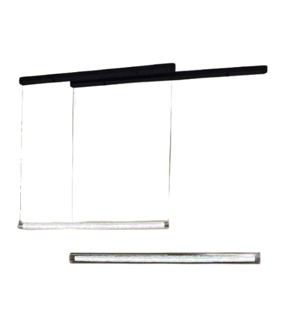 Krom Füme Demir Alüminyum Sarkıt Avize 127,5 cm Krom Füme Demir Alüminyum Sarkıt Avize 127,5 cm