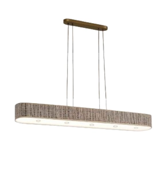 Renkli Beyaz Metal Kumaş Sarkıt Avize 120 cm Renkli Beyaz Metal Kumaş Sarkıt Avize 120 cm