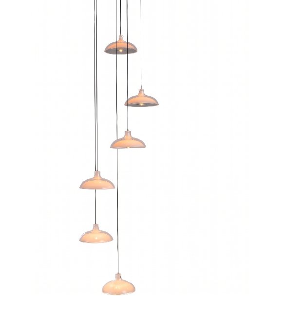 Krom Şeffaf Alüminyum Cam Sarkıt Avize Ø56 cm Krom Şeffaf Alüminyum Cam Sarkıt Avize Ø56 cm
