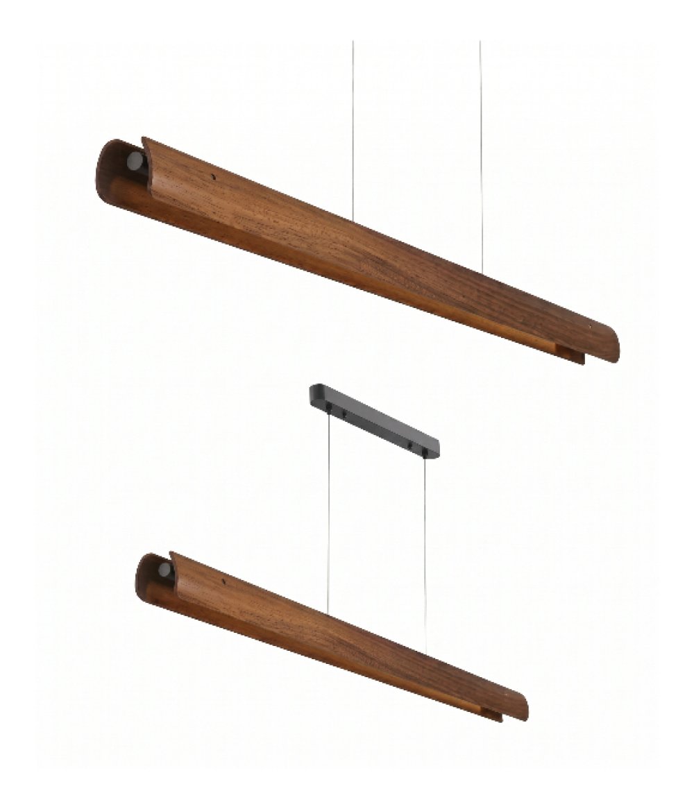 Wood Pendant Chandelier 150 x 7 x 5,5 cm Wood Pendant Chandelier 150 x 7 x 5,5 cm