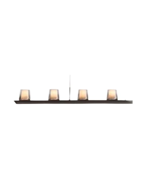 Füme Çelik Kristal Lineer Sarkıt Avize 127 cm Füme Çelik Kristal Lineer Sarkıt Avize 127 cm