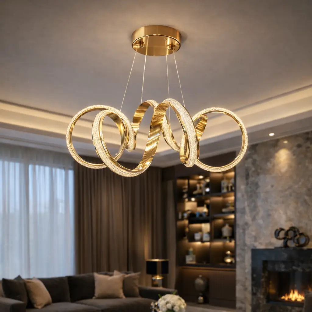 Parmas 3 Renkli LED Sarkıt Avize 50 cm — görsel 3