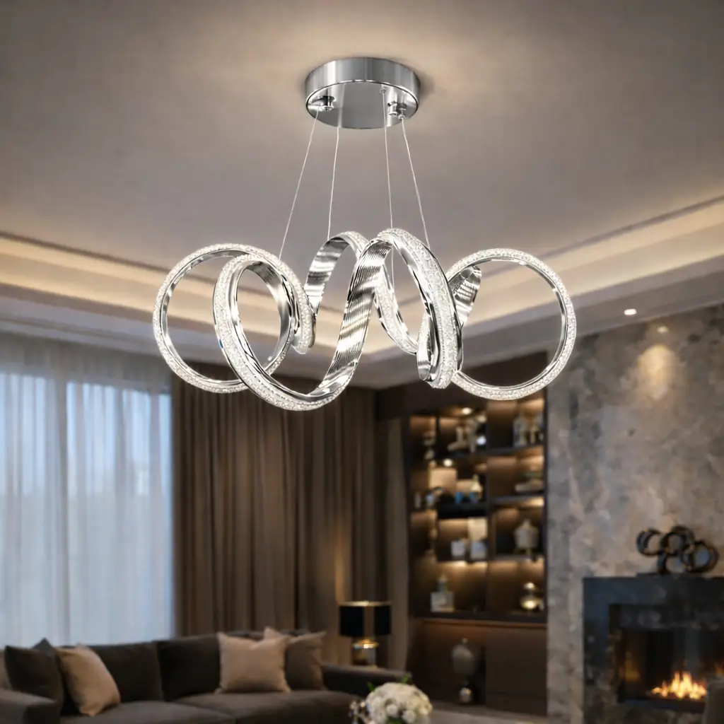 Parmas 3 Renkli LED Sarkıt Avize 50 cm — görsel 6