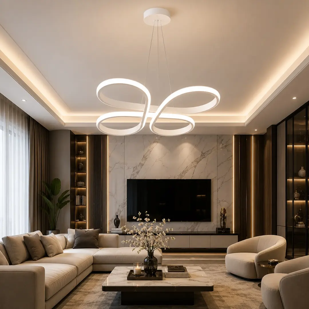 Elegance 5 Parça LED Avize Takımı (5 Sarkıt)