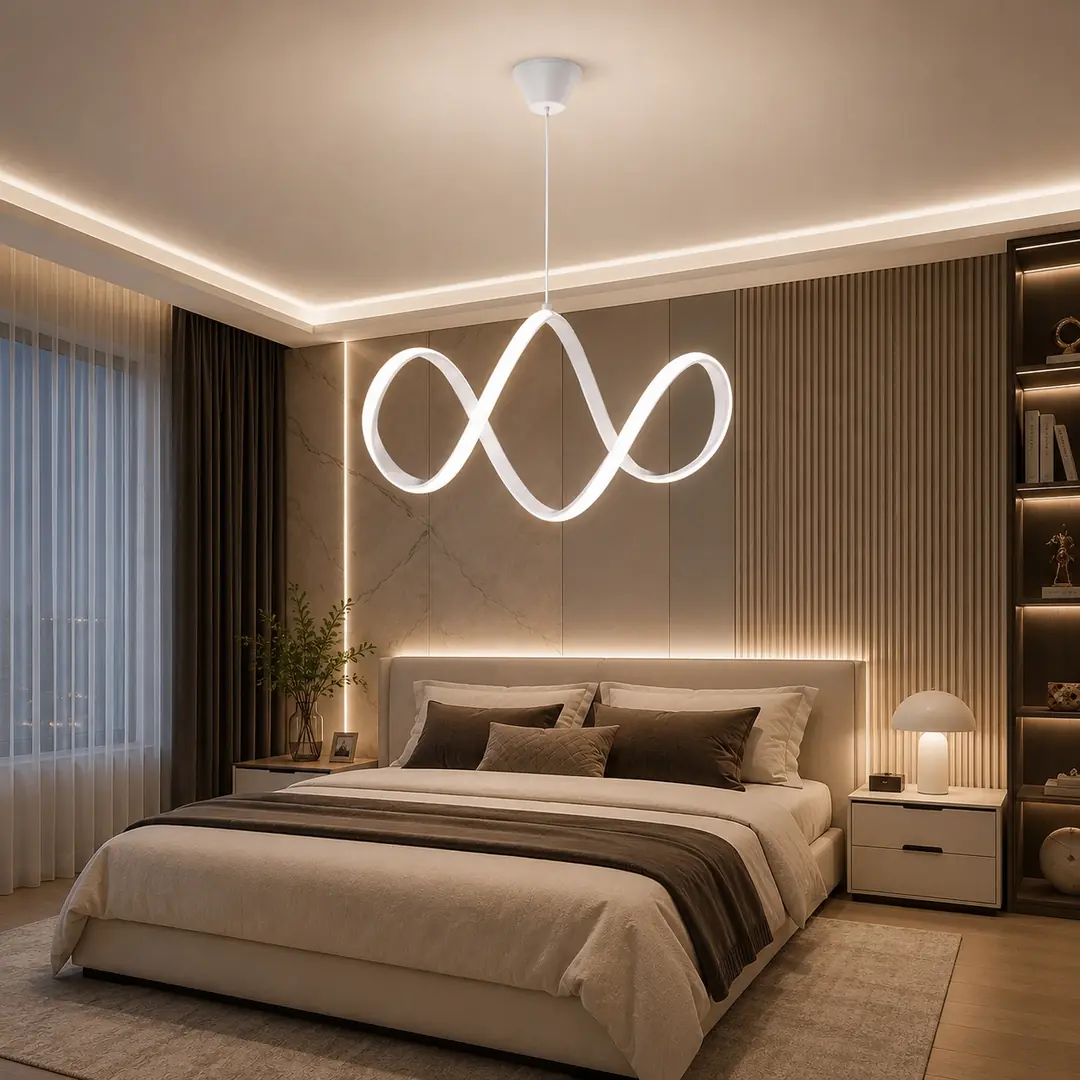 Elegance 5 Parça LED Avize Takımı (5 Sarkıt)