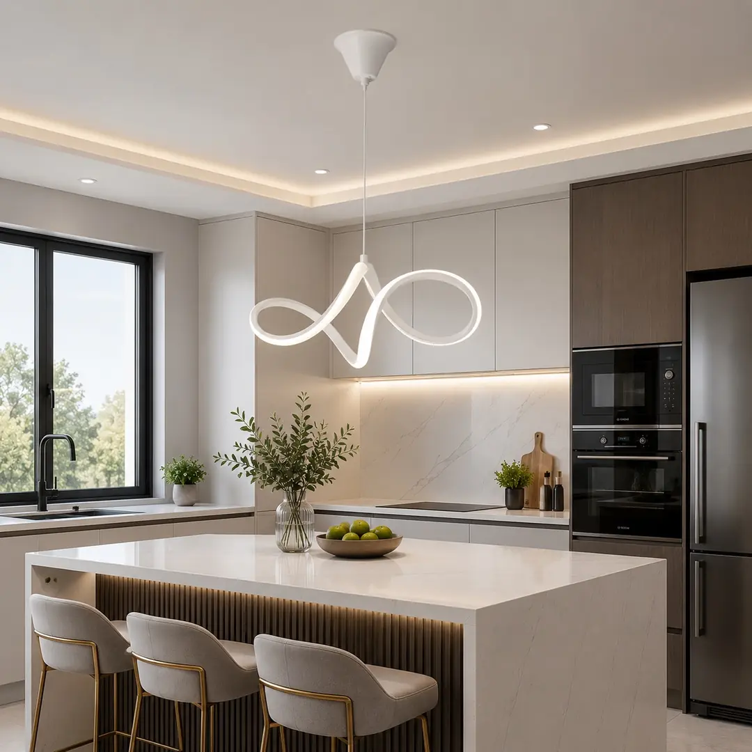 Elegance 5 Parça LED Avize Takımı (5 Sarkıt)